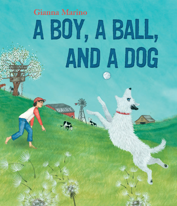 A BOY A BALL AND A DOG